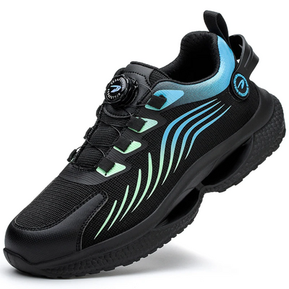Safety Work Shoes with Rotating Buttons – Anti-Smash and Anti-Puncture