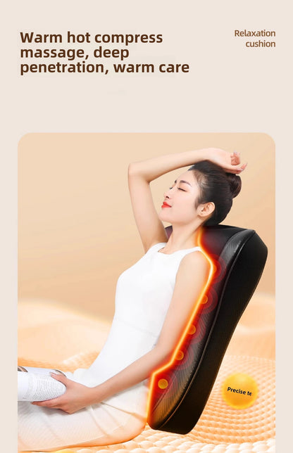 Neck and Back Massager with Heat – Deep Kneading Massage Cushion