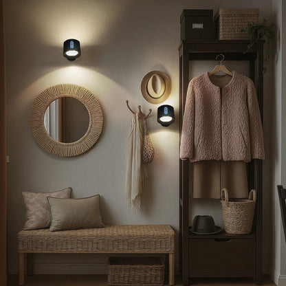 Dual-Head LED Wall Light with Touch Control