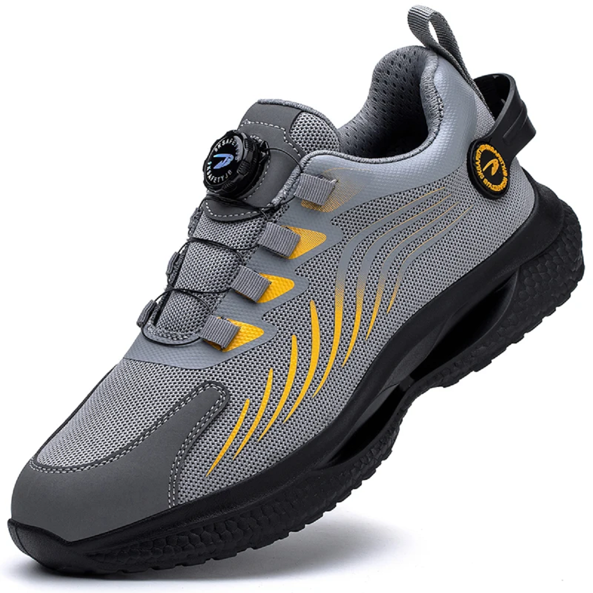 Safety Work Shoes with Rotating Buttons – Anti-Smash and Anti-Puncture