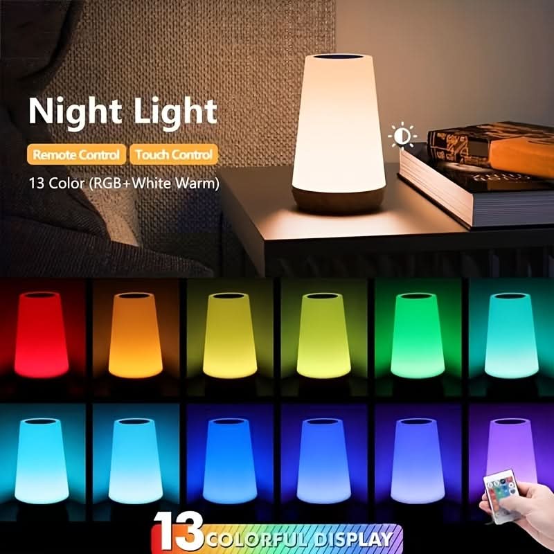 Adjustable Touch Control Lamp for Cozy and Vibrant Illumination