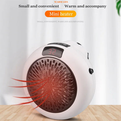 Portable PTC Ceramic Space Heater for Home and Office – Compact Mini Fan Heater