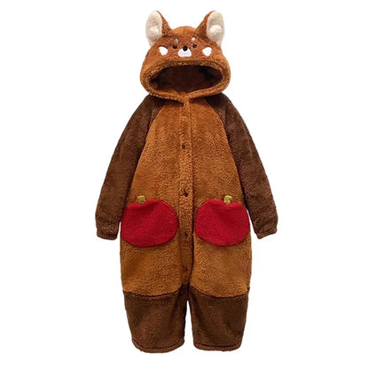 Cozy Pajama Set for Comfortable Sleep All Night - Red Panda Design