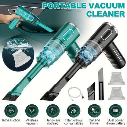 Portable USB Rechargeable Vacuum Cleaner for Home and Car