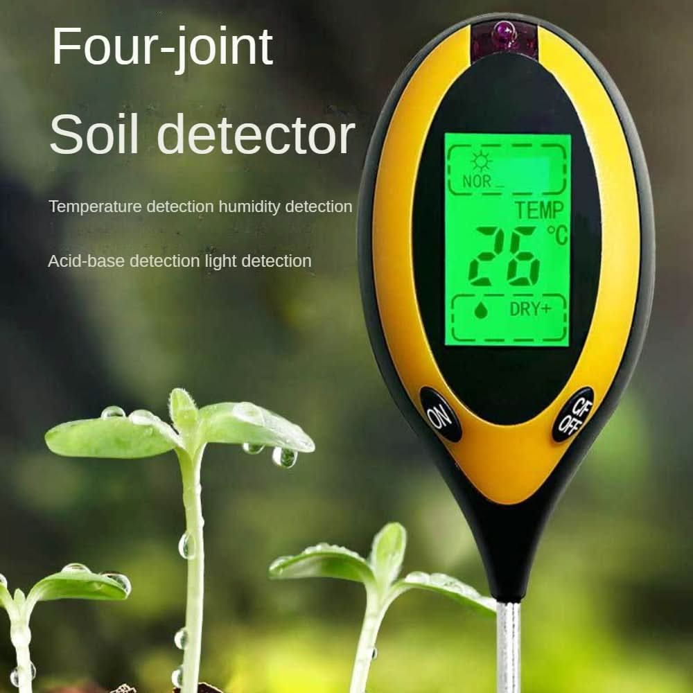 4-in-1 Soil Meter for Precise Monitoring of Plants and Soil