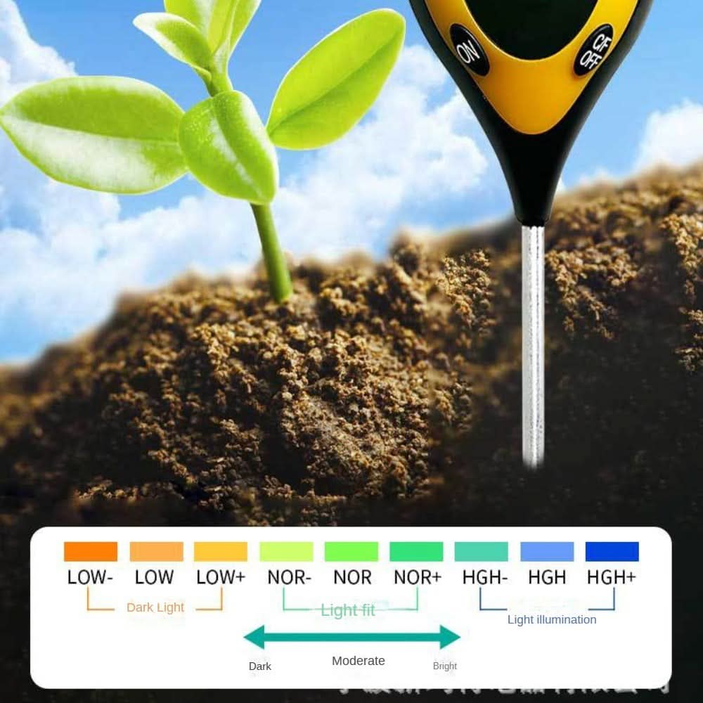 4-in-1 Soil Meter for Precise Monitoring of Plants and Soil