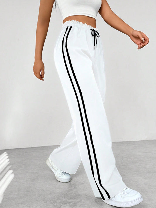 Stylish Wide-Leg Sports Pants
