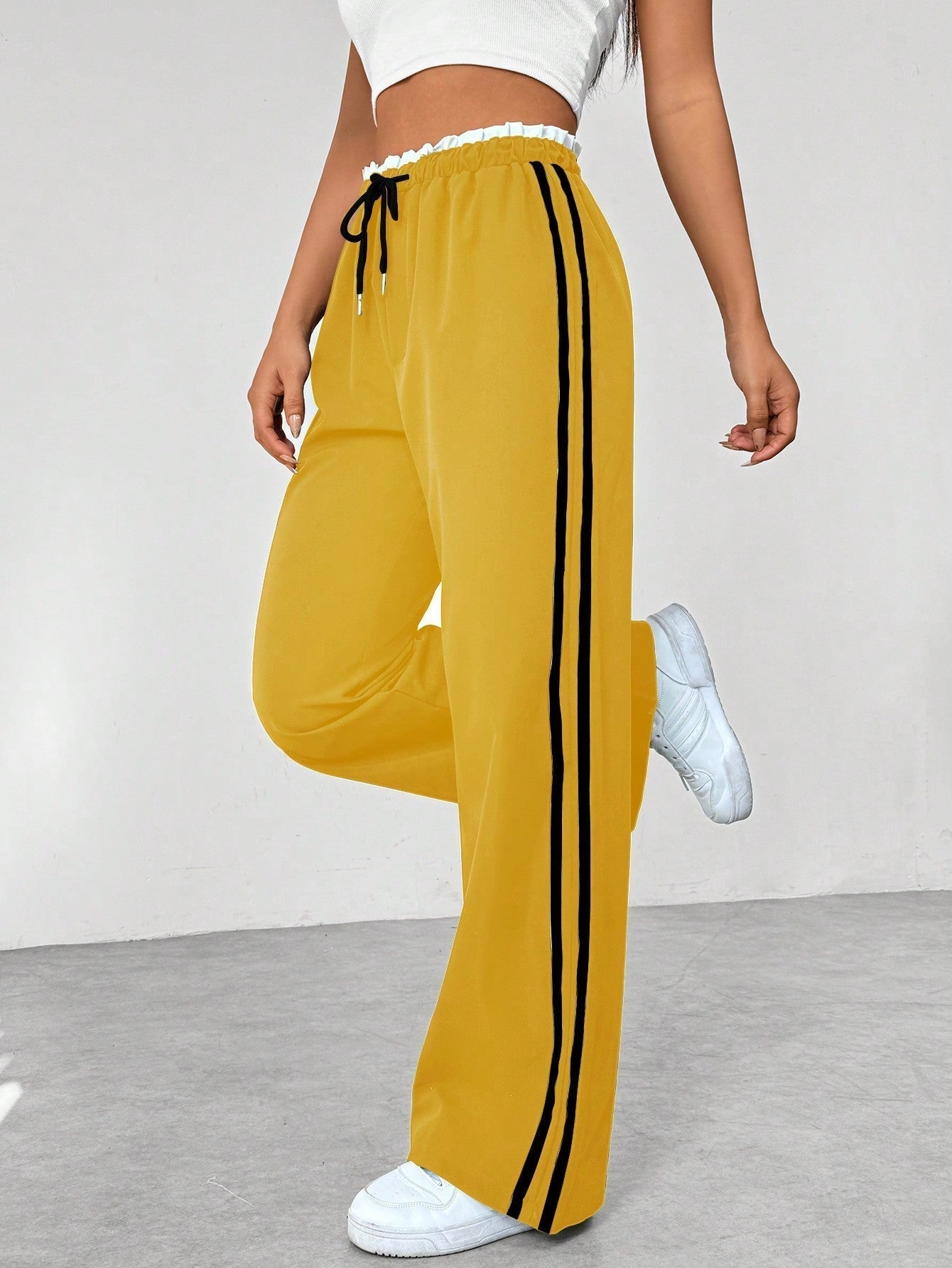 Stylish Wide-Leg Sports Pants
