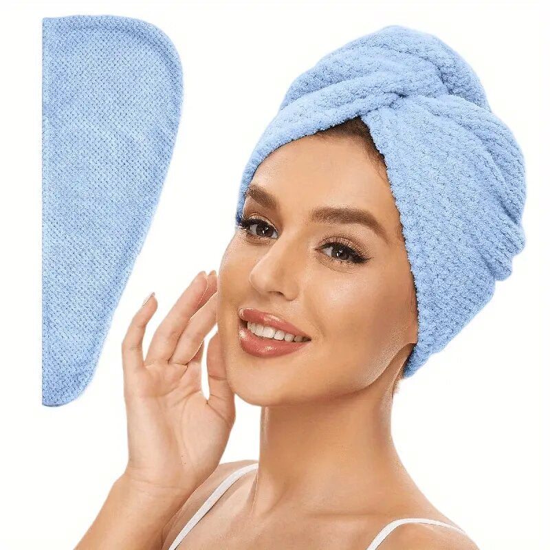 CloudDry - Quick-Dry Microfiber Hair Wrap for Effortless Drying