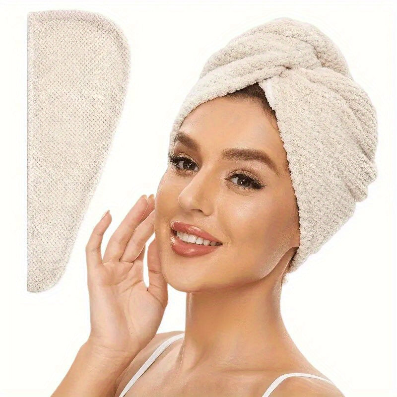 CloudDry - Quick-Dry Microfiber Hair Wrap for Effortless Drying