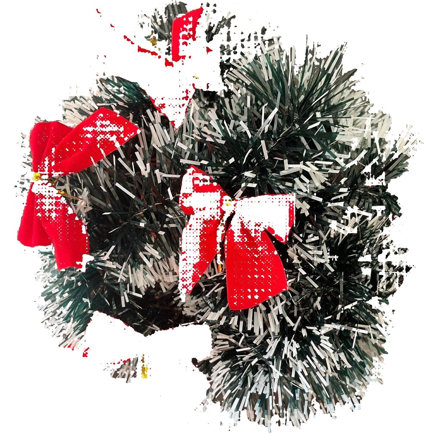 Wireless Metallic String Lights – Set of 2 LED Christmas Garland with Warm Glow