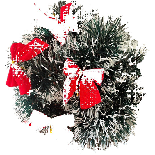 Wireless Metallic String Lights – Set of 2 LED Christmas Garland with Warm Glow