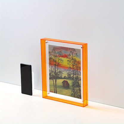 Chic Acrylic Photo Holder – Modern Art Display Stand