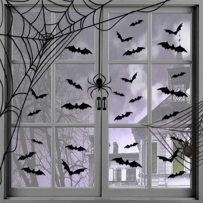 Halloween Wall Stickers for Home Decoration - 120 Piece Set