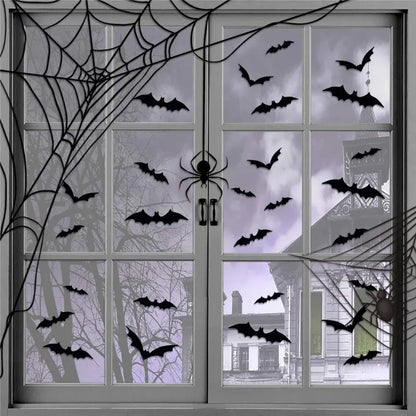 Halloween Wall Stickers for Home Decoration - 120 Piece Set