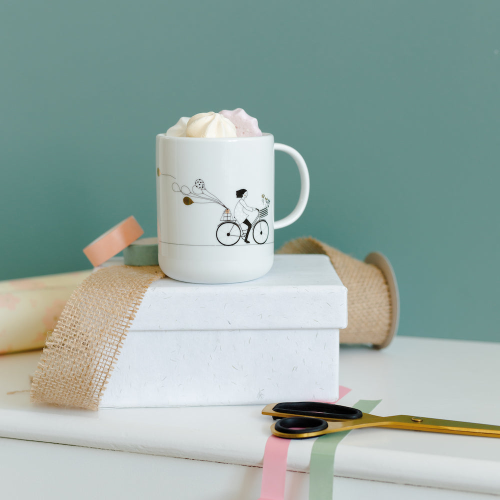 Cycling-Themed Gift Mug