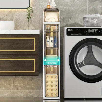 Rolling Bathroom Cart | Space-Saving Bathroom Solution with Wheels for Easy Mobility