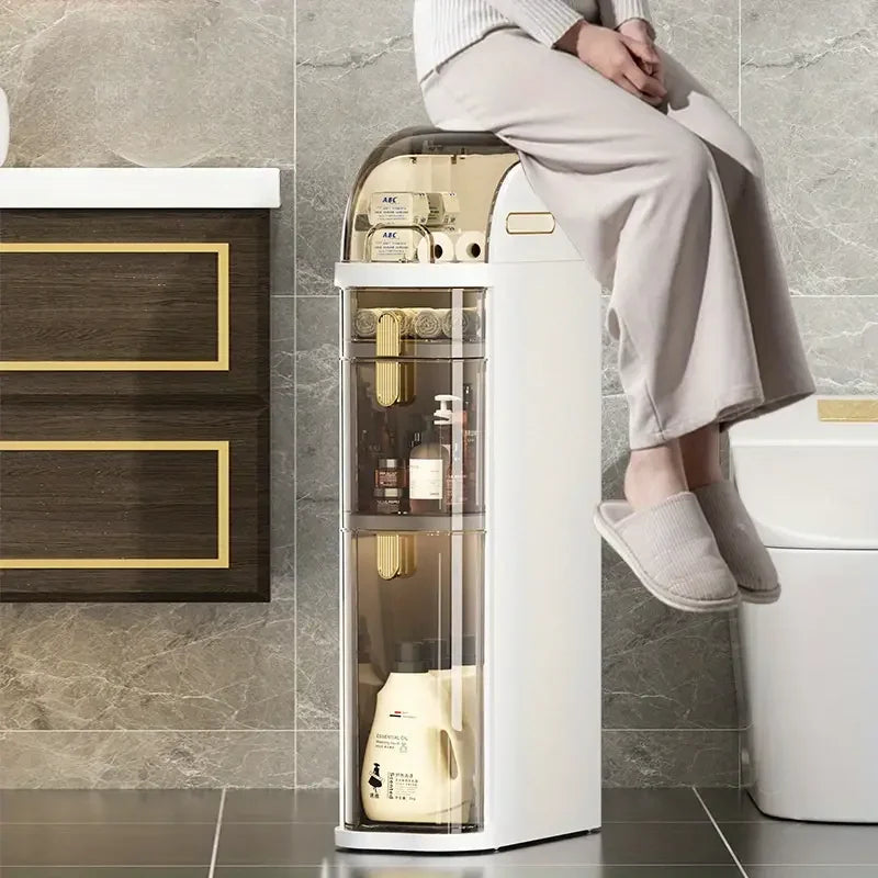 Rolling Bathroom Cart | Space-Saving Bathroom Solution with Wheels for Easy Mobility