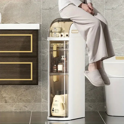 Rolling Bathroom Cart | Space-Saving Bathroom Solution with Wheels for Easy Mobility