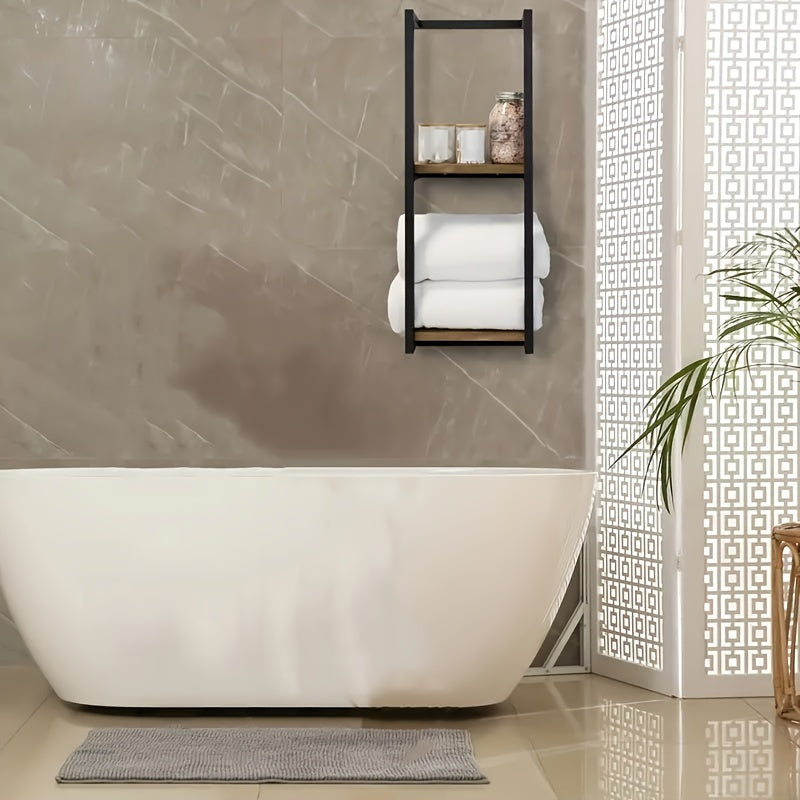 Space-Saving Towel Rack - Ideal for a Tidy Bathroom