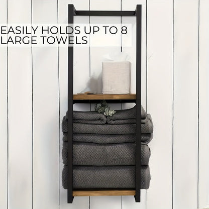 Space-Saving Towel Rack - Ideal for a Tidy Bathroom