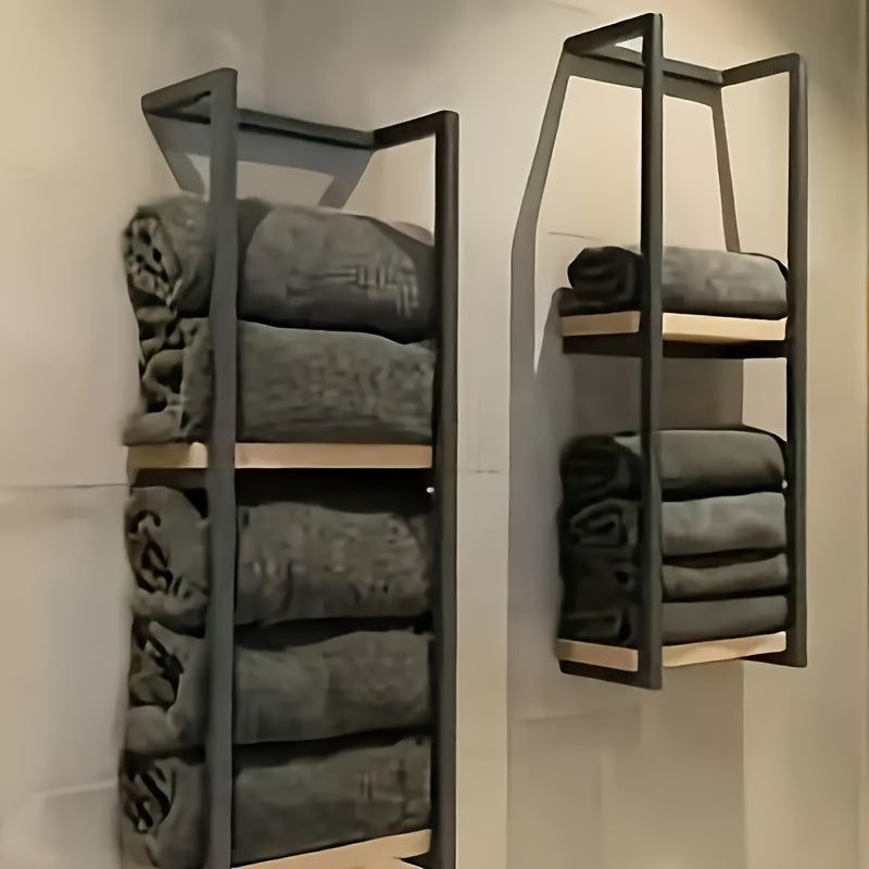Space-Saving Towel Rack - Ideal for a Tidy Bathroom