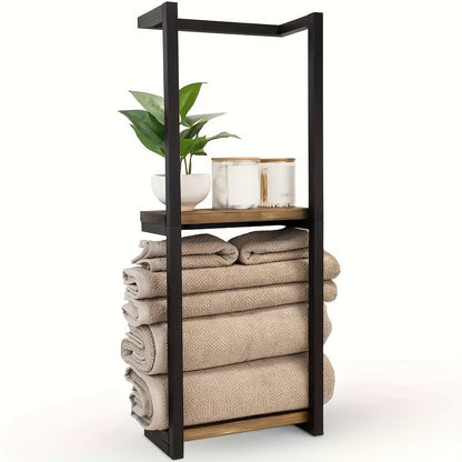 Space-Saving Towel Rack - Ideal for a Tidy Bathroom