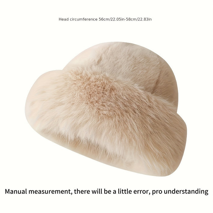 Pink Faux Fur Hat – Stylish Warmth for Cold Weather