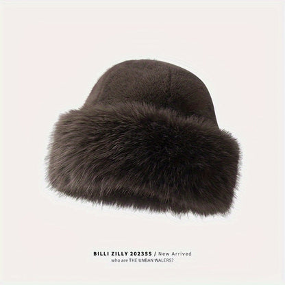 Pink Faux Fur Hat – Stylish Warmth for Cold Weather