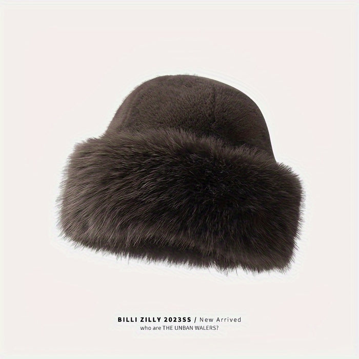 Pink Faux Fur Hat – Stylish Warmth for Cold Weather