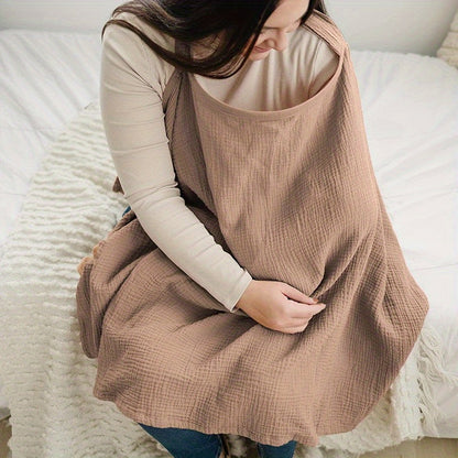 Breathable Cotton Nursing Blanket – Soft Comfort Cover for Mothers