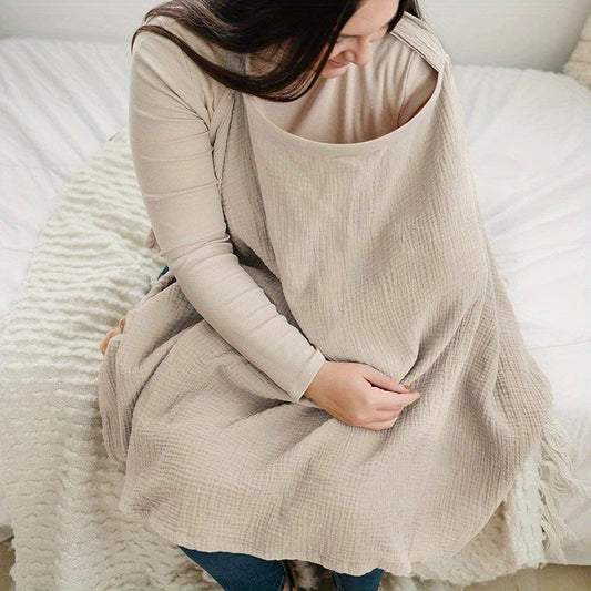 Breathable Cotton Nursing Blanket – Soft Comfort Cover for Mothers