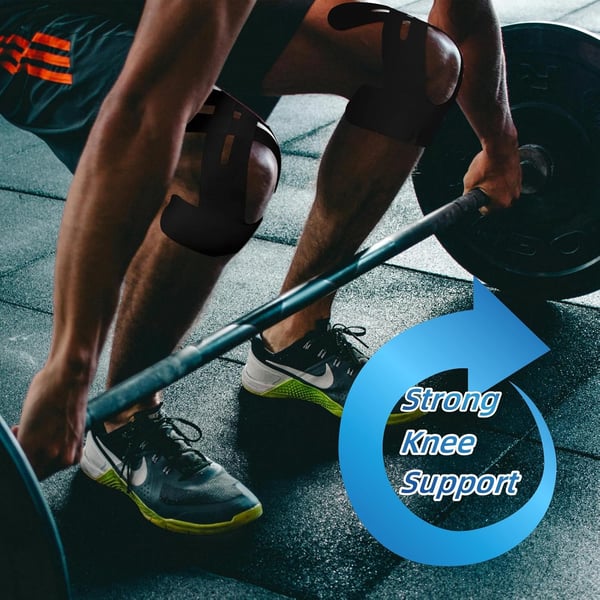 Pre-Cut Support Strips for Knee Relief | 150% Stretch & Non-Slip