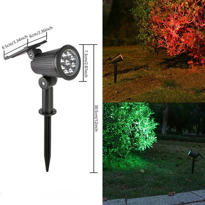 Adjustable LED Landscape Light – 9-Color Solar Garden Spotlight