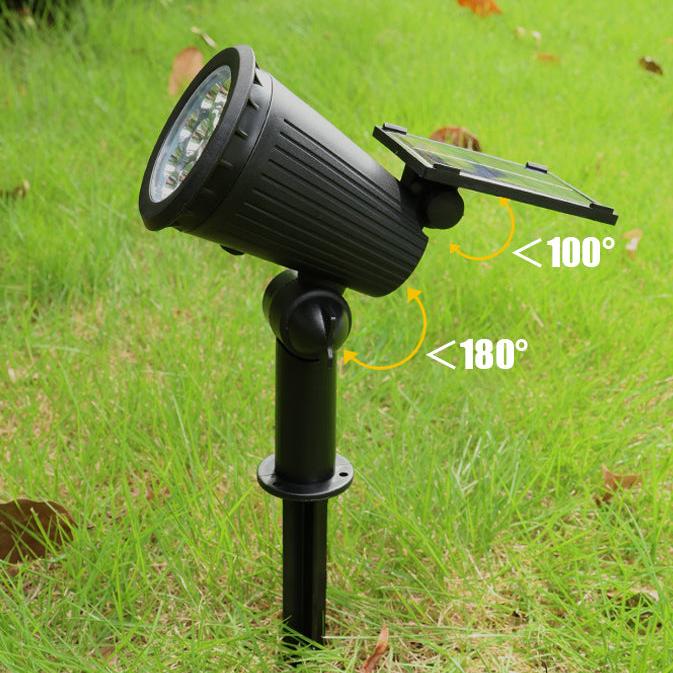 Adjustable LED Landscape Light – 9-Color Solar Garden Spotlight