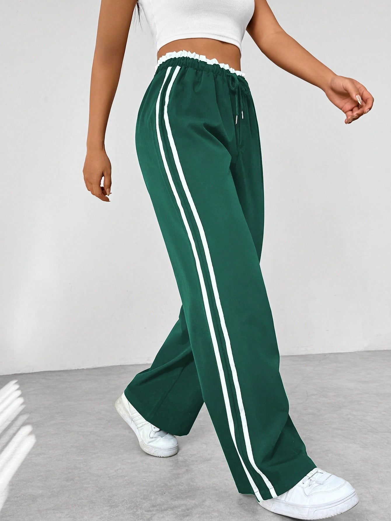 Stylish Wide-Leg Sports Pants