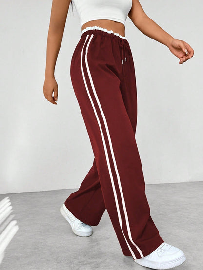 Stylish Wide-Leg Sports Pants