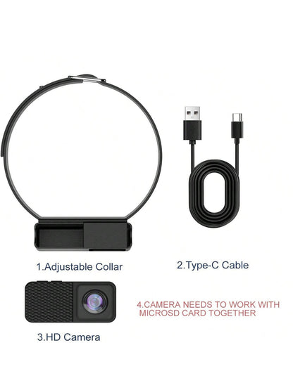 Portable 160° Pet Camera for Cats and Dogs – 1080P HD, 32GB