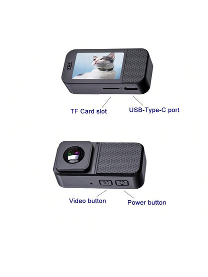 Portable 160° Pet Camera for Cats and Dogs – 1080P HD, 32GB