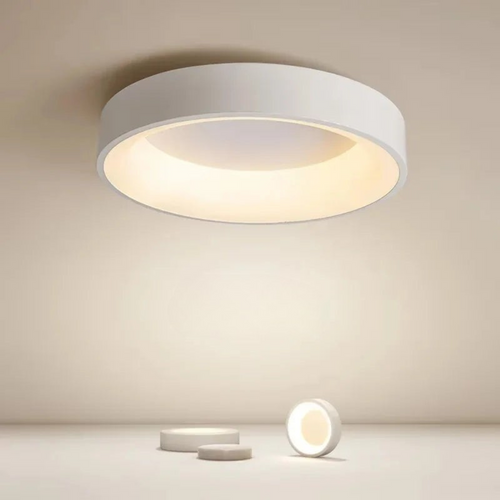 Low-Profile Round Ceiling Fixture for Contemporary Home Lighting