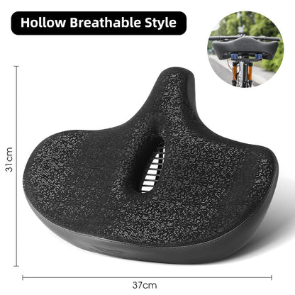 Ergonomic Wide Bicycle Seat – Shock-Absorbing Comfort for Urban and Trail Riding