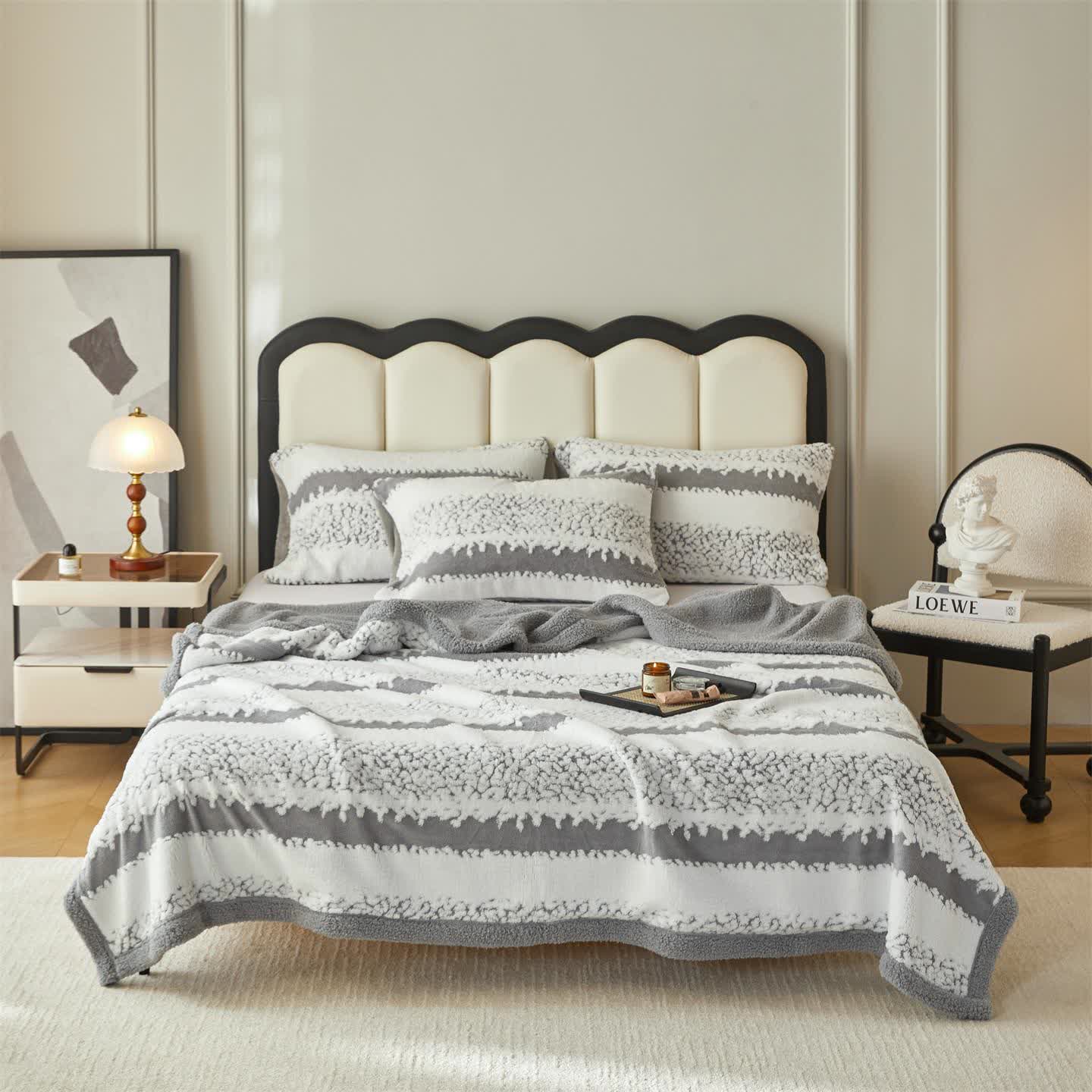 Striped Throw Blanket for Contemporary and Comfortable Living