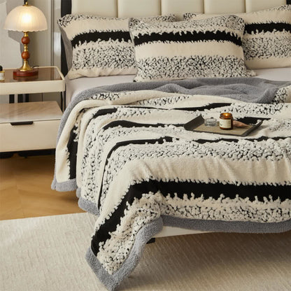 Striped Throw Blanket for Contemporary and Comfortable Living