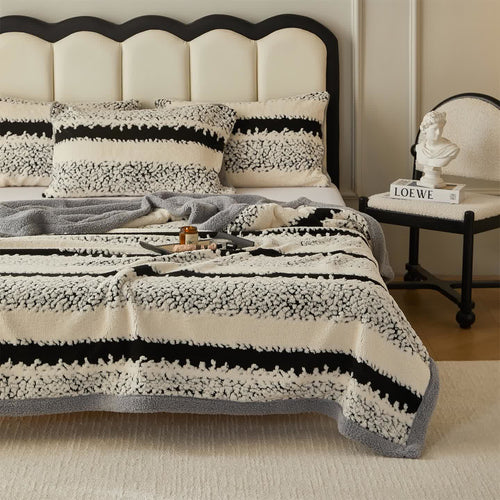 Striped Throw Blanket for Contemporary and Comfortable Living