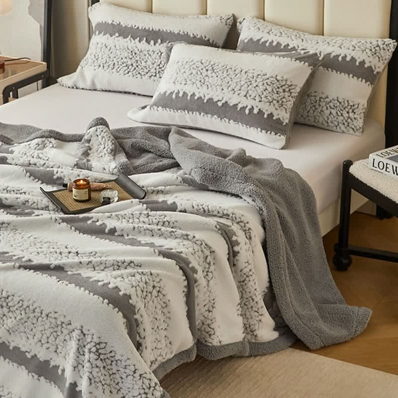 Striped Throw Blanket for Contemporary and Comfortable Living