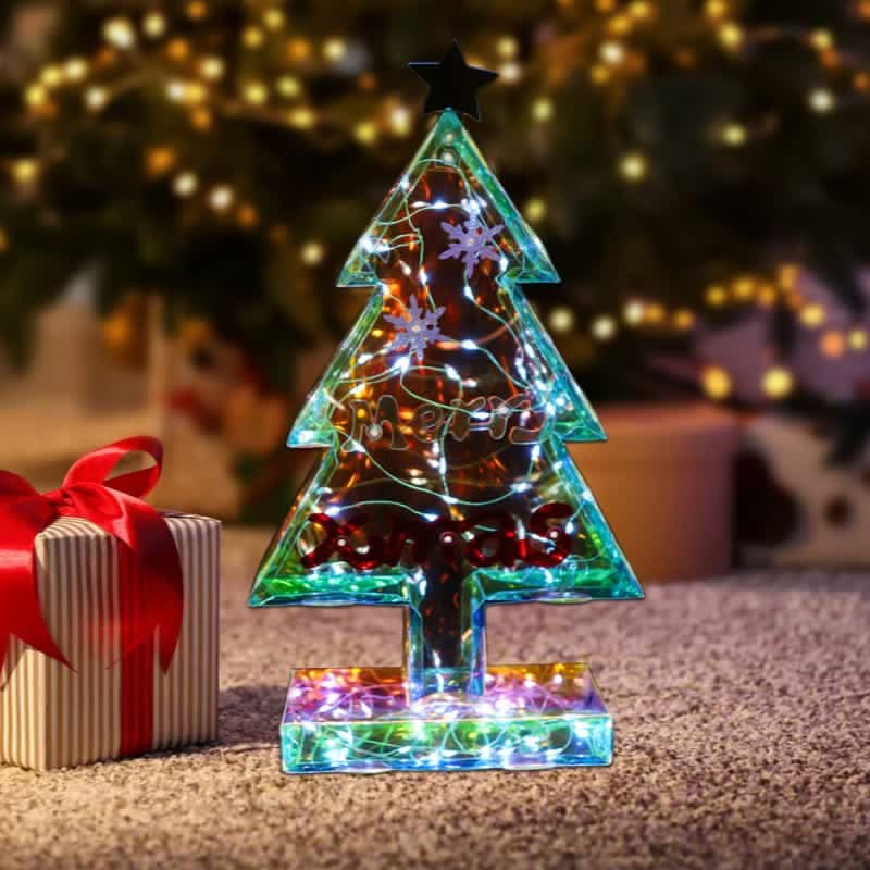 3D Holiday Tree Lights for Festive Christmas Atmosphere