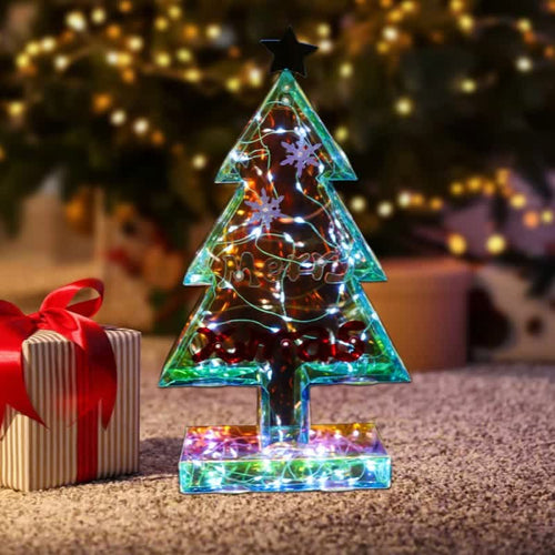 3D Holiday Tree Lights for Festive Christmas Atmosphere