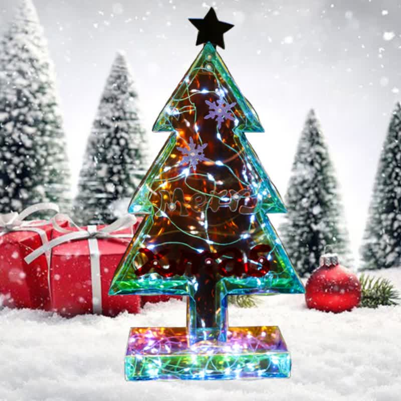 3D Holiday Tree Lights for Festive Christmas Atmosphere