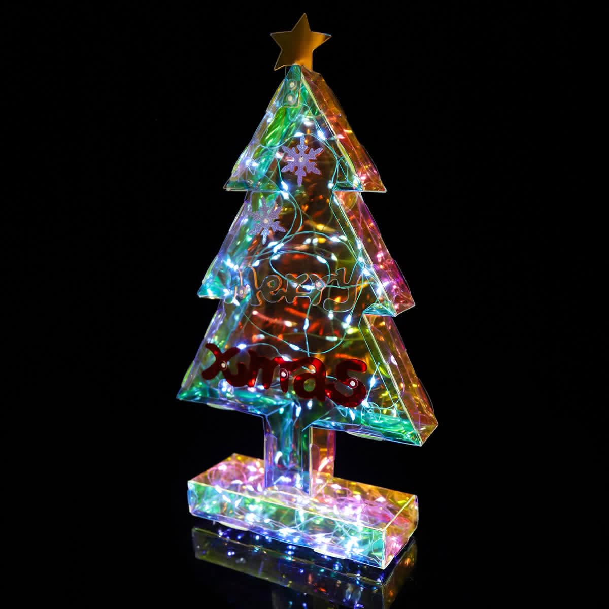 3D Holiday Tree Lights for Festive Christmas Atmosphere