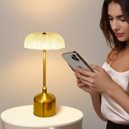 Rechargeable LED Night Light - Touch Dimming Retro Bar Table Lamp